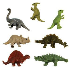 Stretchy Dinosaurs - Tiny Stretchy Dinosaur Toy Figures - Pack of 100